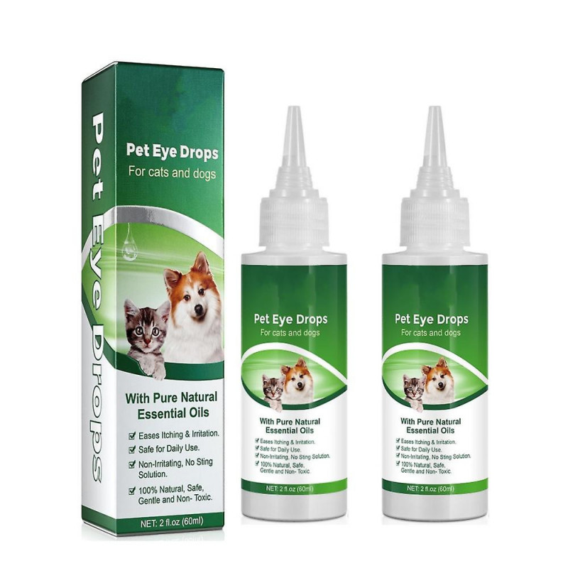 2pcs 60ml Pet Cats Eyes Drop Chiens Soins Yeux Nettoyage Gouttes Animaux Yeux Larme Détachant Chien Yeux Soins De [...]