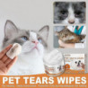 60pcs Pet Eye Wipes Cat Dog Eye Cleaner Tear Stain Remover Wipes Eye Clean Pad