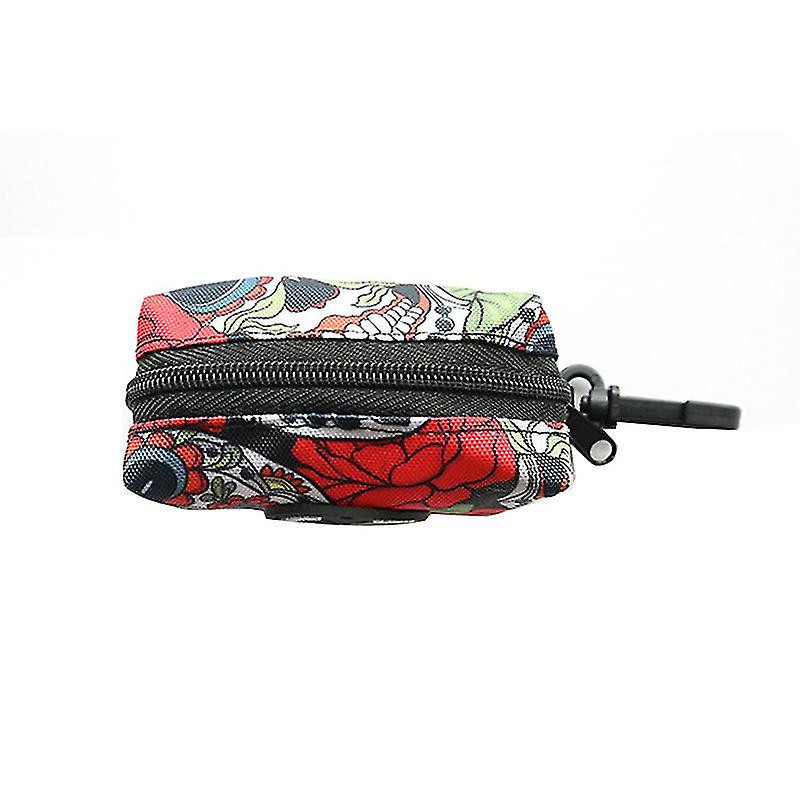 1pc Printed Pet Feces Bag, Dog Excrement Bag, Small Polyester Bag, Toilet Garbage Bag Dispenser