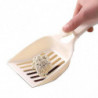 Bazhou-litter Scoop, Plastic Litter Scoop, Durable Litter Sifter Scoop - Designed For Easy Sifting, Milky White
