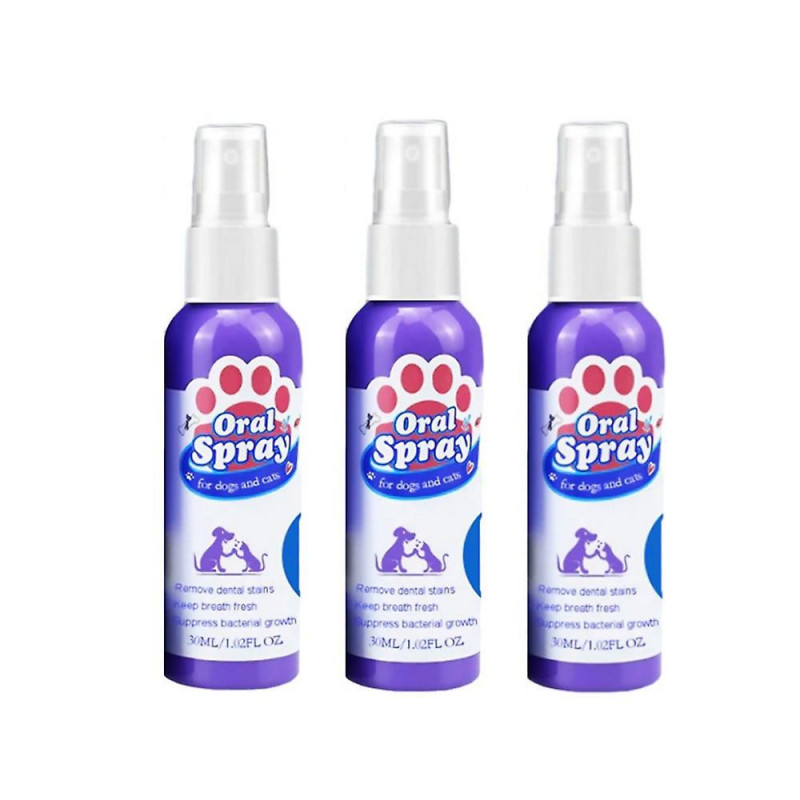 3pcs Pet Spray Chiens et Chats Soins bucco-dentaires Mauvaise haleine Dents Nettoyage Exhaustif Récupérateur de [...]