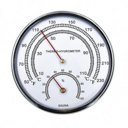 Sauna Fahrenheit Thermometer Hygrometer Indoor Dial Hygrothermograph Temperature Measure Tool