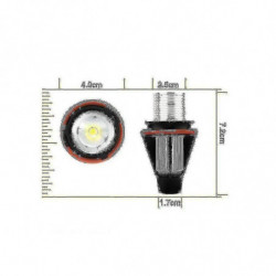 For Angel Eyes 5w E39 E60 Angel Eyes Fog Lights Led Headlights Daytime Running Lights With Decoding