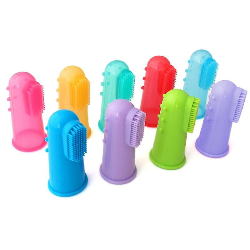 Soft Pet Finger Toothbrush Teddy Dog Brush Bad Breath Tartar Cat Teeth Tool The Pet Mouth Silicone