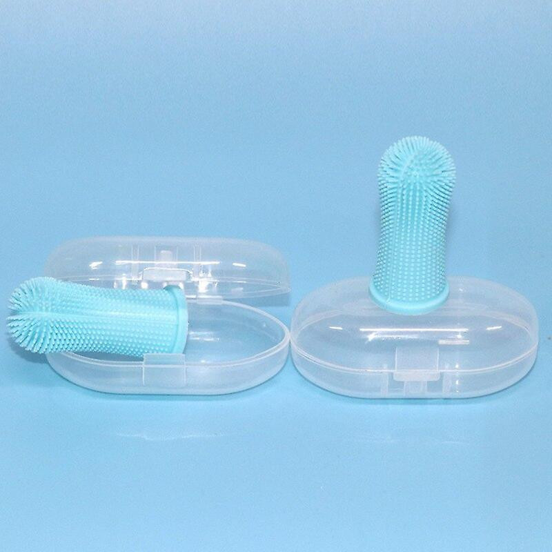 Pet Finger Toothbrush Cat Dog Brush Bad Breath Tartar Care Tool Innovation 360 Degree Clean Silicone Gloves Pet Supplies