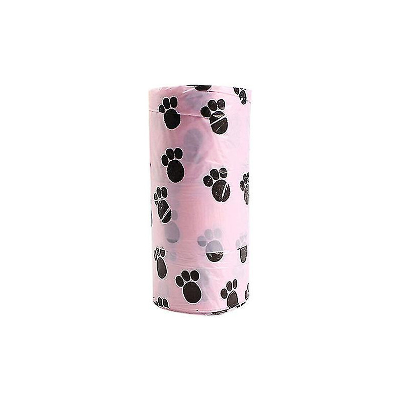 1roll/15pcs Pet Dog Waste Poo Bag Claw Printing Degradable Clean-up Dispenser 1roll/15pcs Pet Dog Waste Poo Bag Claw Printing Degradable Clean-up Dispenser