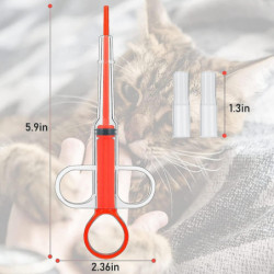 4 pièces Cat Pill Shooter Pill Dispenser Dog Seringue Réutilisable Pet Medicine Feeder pour petits animaux 4 pièces Cat Pill Shooter Pill Dispenser Dog Seringue Réutilisable Pet Medicine Feeder pour petits animaux