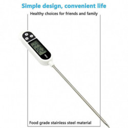 Digital Kitchen Household Oven Cooking , Long Probe, Corrosion Protection, C / F Switchable For Kitch