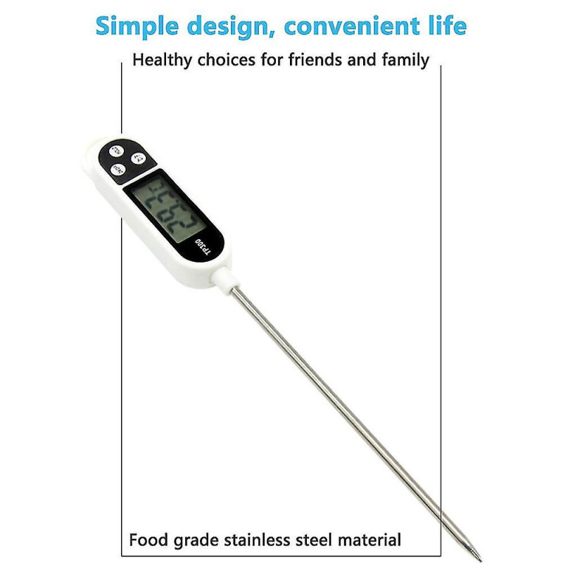 Digital Kitchen Household Oven Cooking , Long Probe, Corrosion Protection, C / F Switchable For Kitch