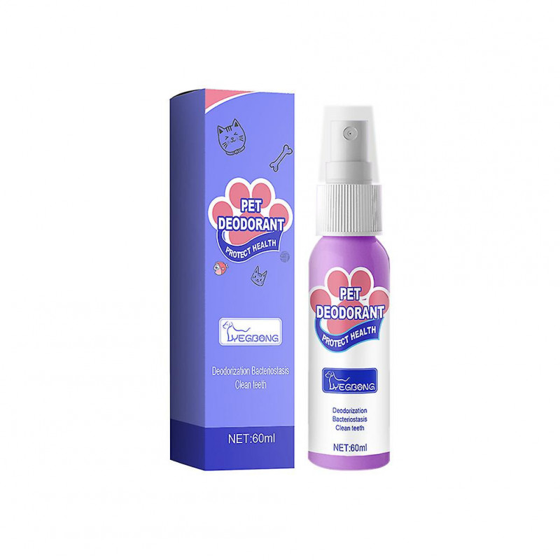 Spray buccal pour animaux de compagnie Nettoyage des dents pour chiens chats Mauvaise haleine Plaque Dentaire 60ml
