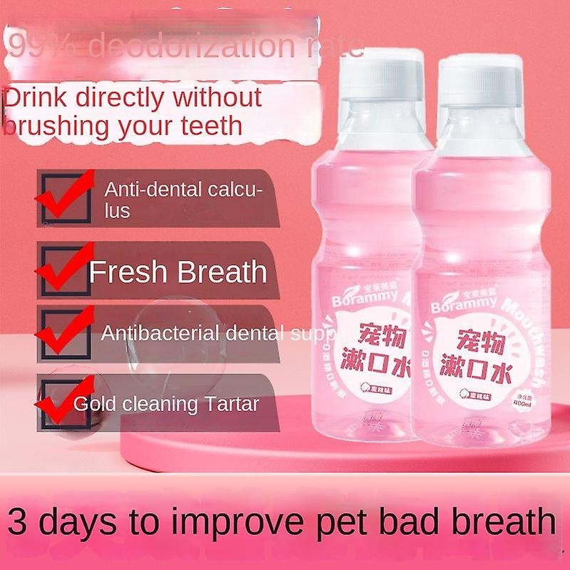 Chien Rince-bouche Chat Mauvaise haleine Nettoyage Bouche Pierres Dentaires Tartre Nettoyage Eau Pet Dentifrice [...]