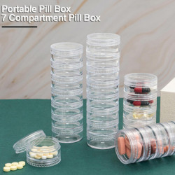 QingHai 7Pcs Weekly Pill Organizer Case Stackable Travel 7 Day Pill Box Clear Transparent Supplements Fish Oil [...]