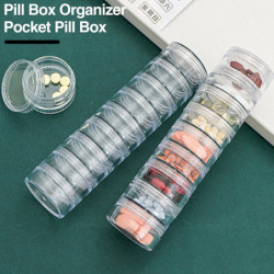 QingHai 7Pcs Weekly Pill Organizer Case Stackable Travel 7 Day Pill Box Clear Transparent Supplements Fish Oil [...]