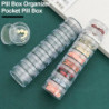 QingHai 7Pcs Weekly Pill Organizer Case Stackable Travel 7 Day Pill Box Clear Transparent Supplements Fish Oil [...]