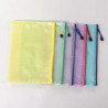 Qinhai 5pcs/set File Bag Zipper Closure Waterproof Pvc Multipurpose Tear Resistant Document Pouch Household Supplies