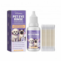 Pet-Specific Gentle Eye Wash, Tear Stain Removal, Eye Care, Mild Moisturization and Dirt Removal