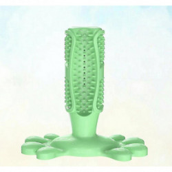 Pet Dog Chewing Clean Antibacterial Toothbrush Stick (vert)