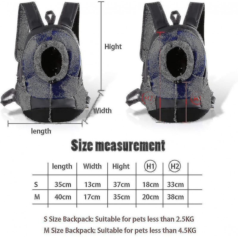 Sac Dos Pour Chiens, Sac Pour Animaux De Compagnie En Maille Rglable