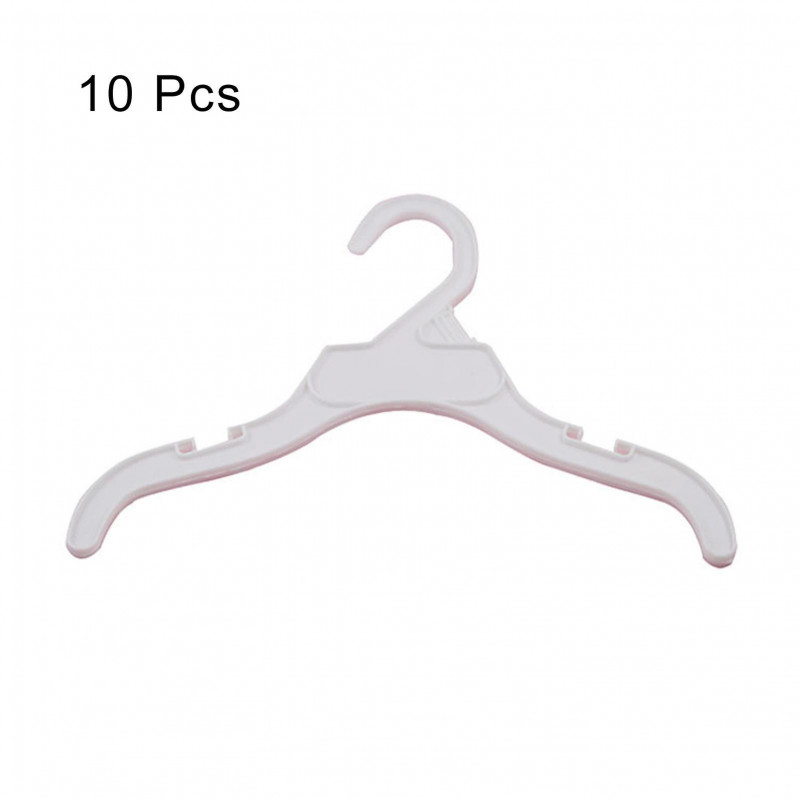 QingHai 10Pcs Plastic Dog Puppy Cat Clothes Hanger Rack Storage Organizer Pet Supplies