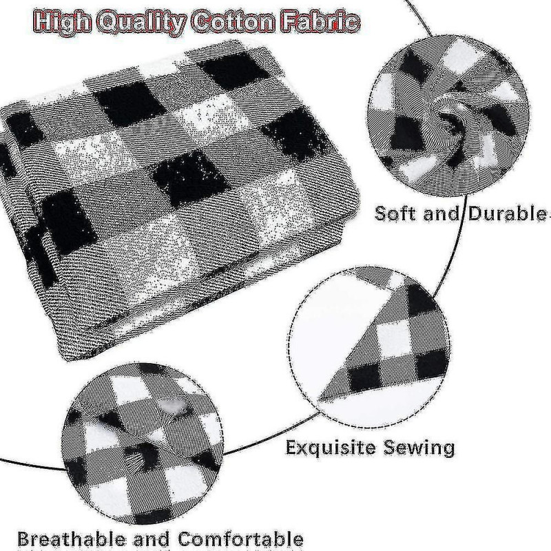 2 Pcs Dog Bandana Christmas Classic Plaid Pet Bandana Scarf