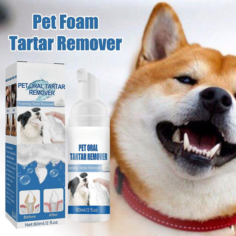 Dog Tartar Remover Foam Eliminate Bad Breath Plaques Natural Material 2oz