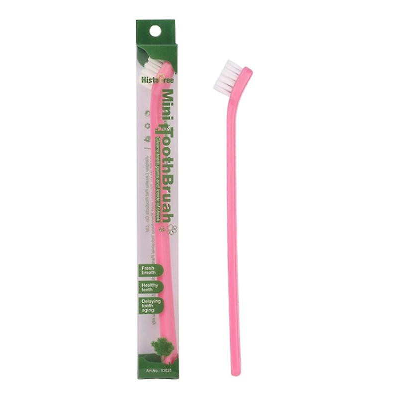 HISTOTREE Dog Cat Toothbrush Plastic+Nylon Pet Oral Care Teeth Cleaning Tool (BPA-Free, No FDA Certi