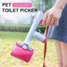 Pet Litter Shovel 2 In 1 Design Dung Cleaning Portable Handle Jaw Pooper Scooper For Outdoor Qinhai