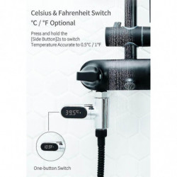 Led Visual Water Thermomètre numérique Bain Douche Thermomètre Pas de consommation d’énergie Water Showe