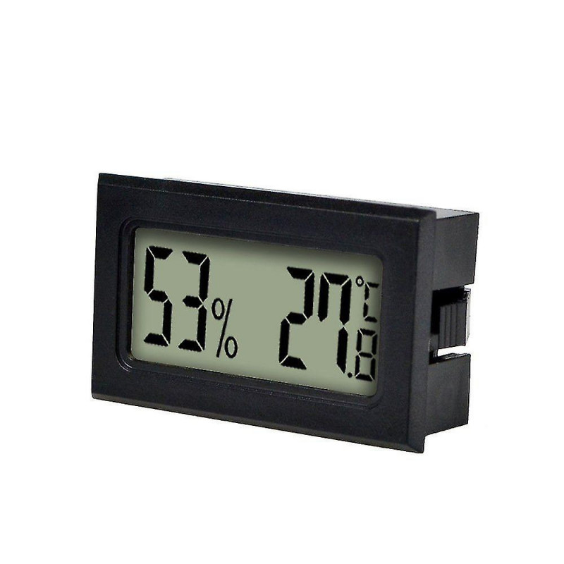Electronic Mini Indoor Cigar Hygrometer Reptile Pet Thermometer Hygrometer For Fridge Indoor -50c~+70c", 4-pcs.