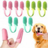Brosse à dents pour chien pour le nettoyage des dents de chien, 6 pcs Dog Double Head Finger Toothbrush Cat [...]