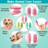 Brosse à dents pour chien pour le nettoyage des dents de chien, 6 pcs Dog Double Head Finger Toothbrush Cat [...]