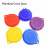 QingHai 3Pcs/Set Reusable Pet Dog Puppy Food Can Tin Case Cover Cute Paw Pattern