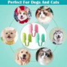 Brosse à dents pour chien pour le nettoyage des dents de chien, 6 pcs Dog Double Head Finger Toothbrush Cat [...]