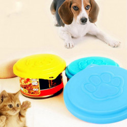QingHai 3Pcs/Set Reusable Pet Dog Puppy Food Can Tin Case Cover Cute Paw Pattern QingHai 3Pcs/Set Reusable Pet Dog Puppy Food Can Tin Case Cover Cute Paw Pattern