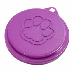 QingHai 3Pcs/Set Reusable Pet Dog Puppy Food Can Tin Case Cover Cute Paw Pattern