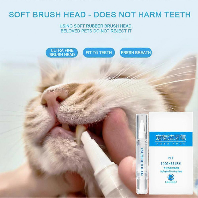 Pet Toothbrush Pen Dog Cat Oral Restoration Whitening Pen Painless Pet Teeth Cleaning Pen Pet Toothbrush Pen Dog Cat Oral Restoration Whitening Pen Painless Pet Teeth Cleaning Pen