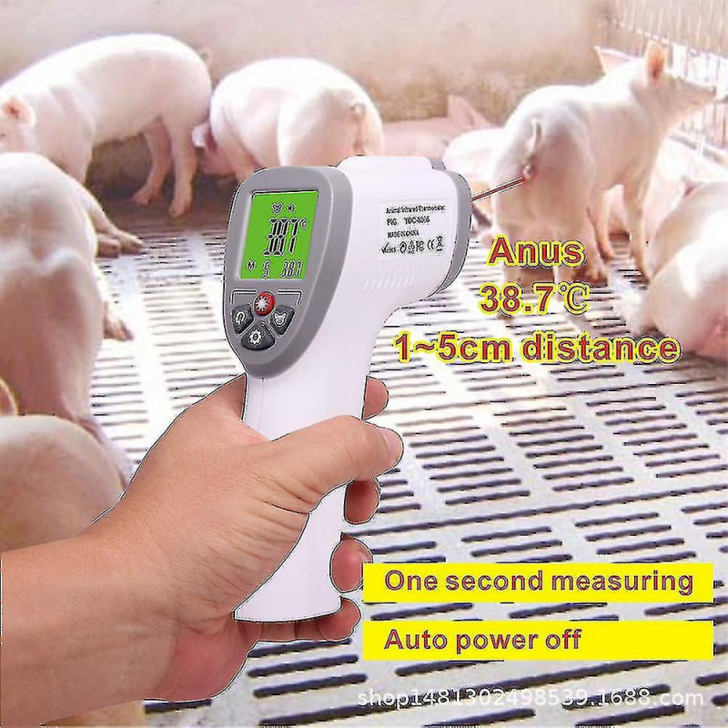 Pet Thermometer, Animal Cat Dog Cattle Sheep Pig Rabbit Infrared Non-contact Pet Thermometer, Animal Cat Dog Cattle Sheep Pig Rabbit Infrared Non-contact