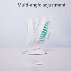 F2 Desktop Mini Fan, Colour: White Without Battery White Without Battery
