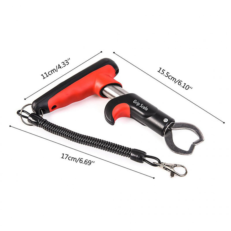 Pince de pêche 25kg (55lb) Échelle numérique Poisson Lip Grip Scale Fish Control Tool