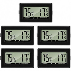 Mini Lcd Digital Thermometer Hygrometer Temperature Humidity Tester For Fridge Aquarium