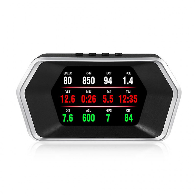Lcd Display Obd Gps Auto Hud Monitor Projector For Vehicles With Suction Cup
