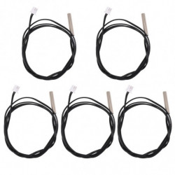 5pcs 1 Meter Waterproof Temperature Sensor Probe, Stainless Steel 10k 3950 NTC Thermistor Probe, Digital [...]