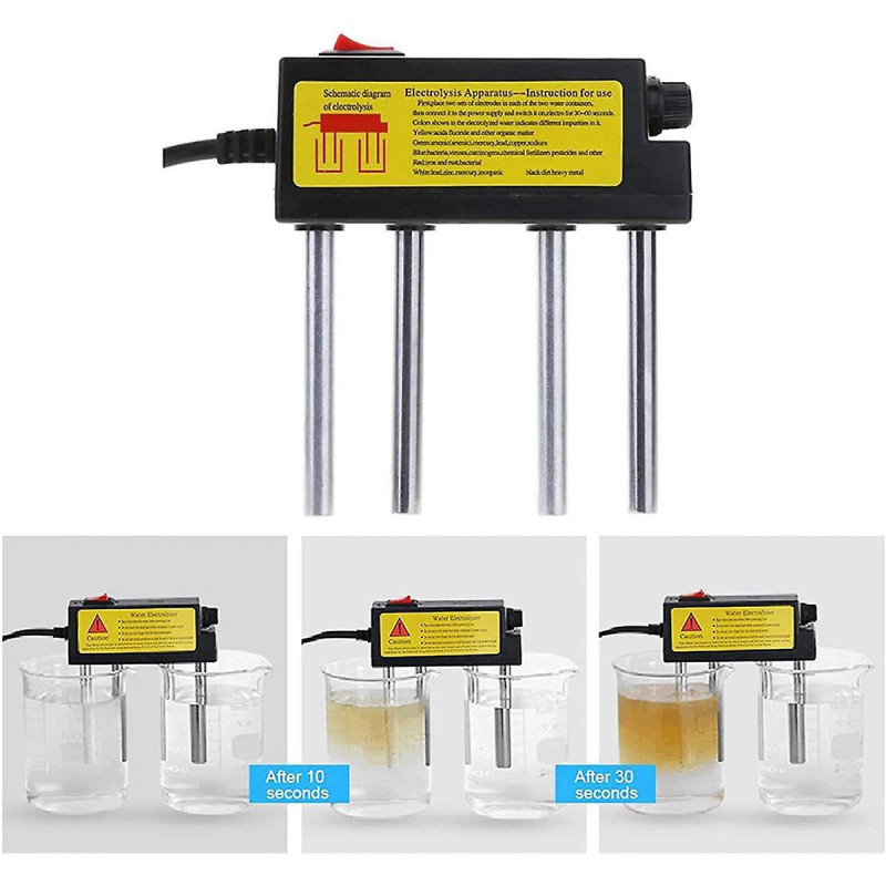 10X Water Electrolyser Test Electrolysis Device Water Tools Water Impurities Monitor Water Quality