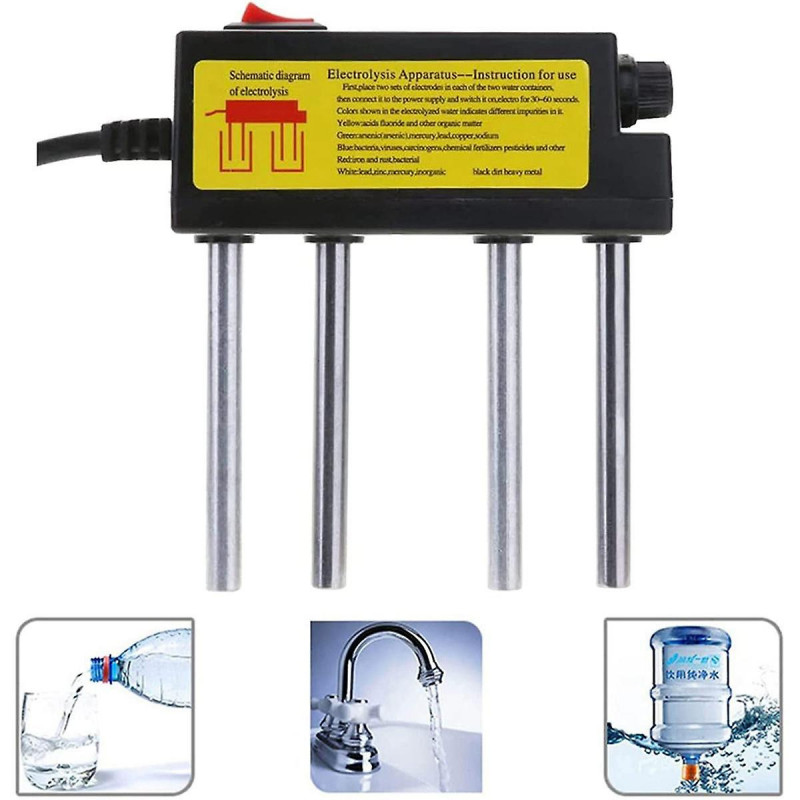 10X Water Electrolyser Test Electrolysis Device Water Tools Water Impurities Monitor Water Quality