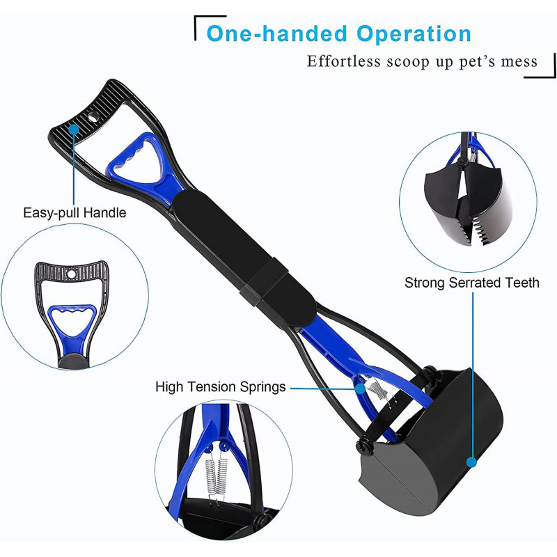 Pet Pooper Scooper For Dogs, Long Handle Dog Pooper Scooper, Durable Spring And Premium Materialseasy To Use For [...]