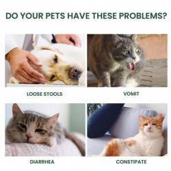 Gouttes probiotiques pour animaux de compagnie,Supplément de soutien digestif et immunitaire pour chiens et [...]