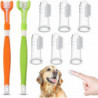 Dog Toothbrush,8 Pcs Pet Toothbrush,pet Finger,silicone Toothbrush For Dogs,triple Dog Toothbrushes 360 Full Wrap [...]