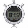 Chronomètre numérique, grand écran LCD portable Alarme quotidienne étanche 1/100 secondes Précision Hao