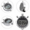 Chronomètre numérique, grand écran LCD portable Alarme quotidienne étanche 1/100 secondes Précision Hao