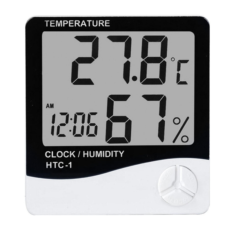 Temperature Gauge Easy to Control Multifunction White Incubators Reptile Temperature Meter for Offic-ZZY